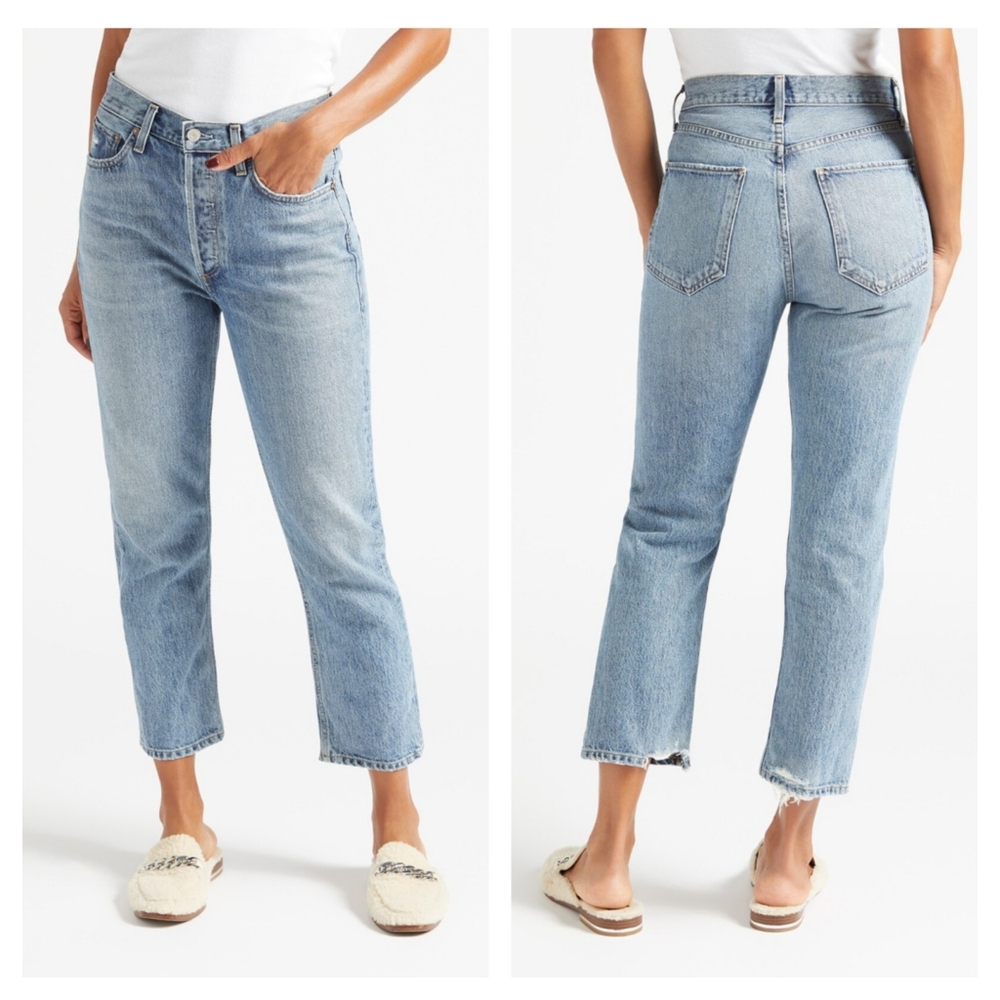 Agolde Riley High Rise Straight Jean size 27